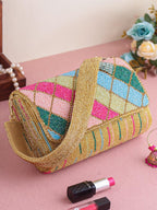 Multicolour Heavy Bead Clutch Bags for Girls & Women